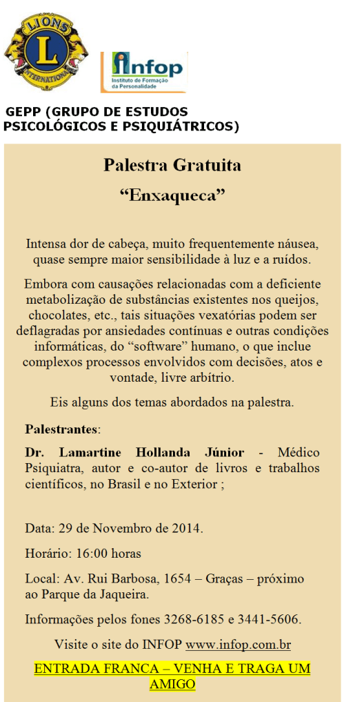 Plestra Gratuita - Enxaqueca