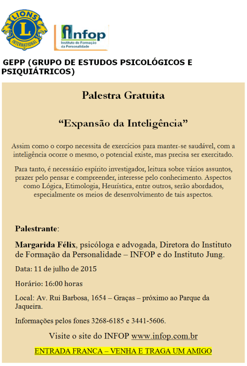Palestra Infop Margarida 2